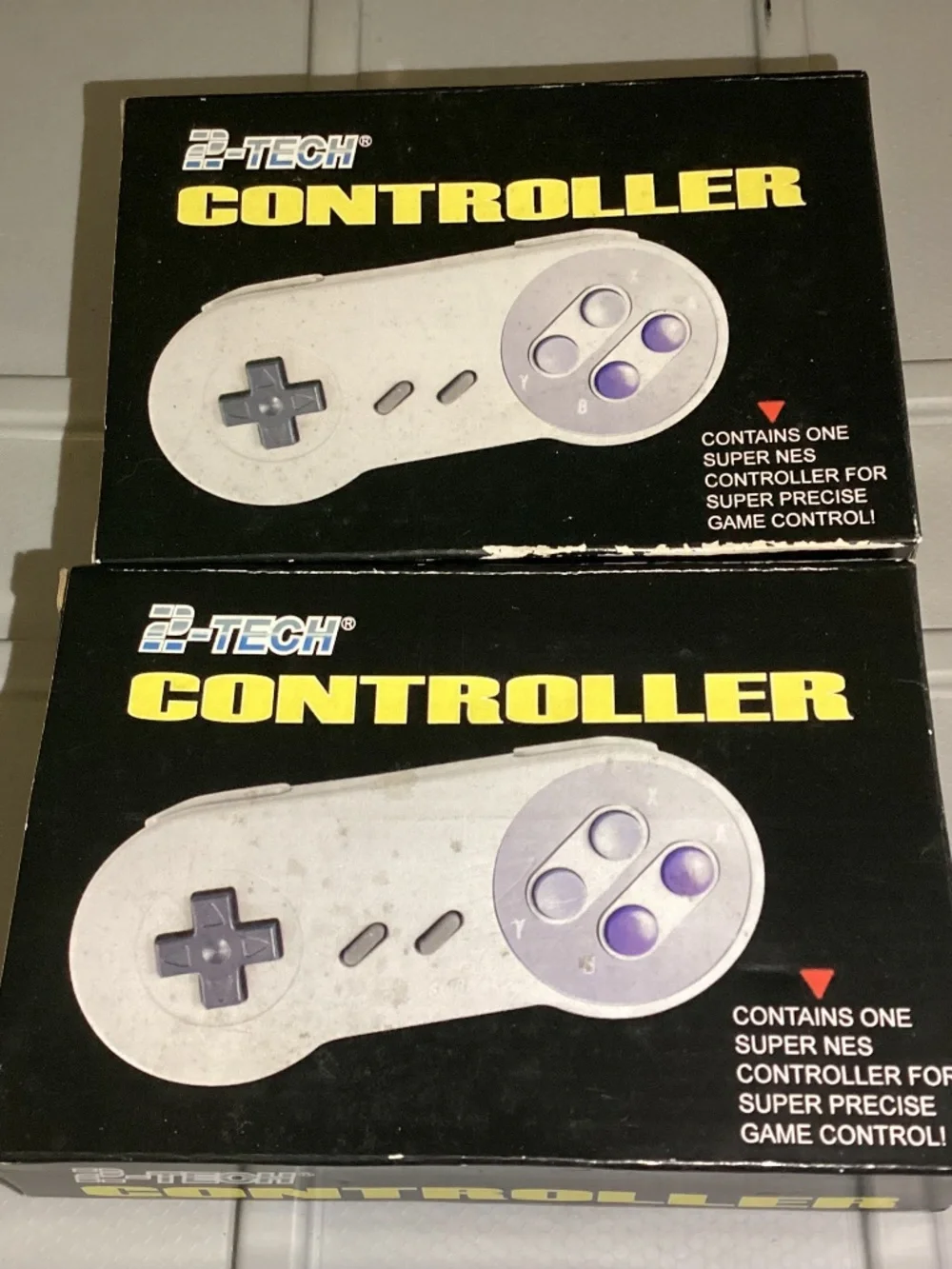 1 2-TECH SUPER NINTENDO SNES CONTROLLER IN BOX Never Used